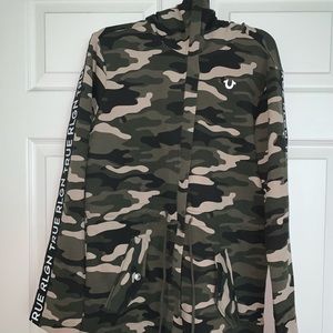 True Religion camo zip up jacket